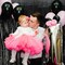 2-Pack Black Foil Fringe Tinsel Curtains Party Backdrop Decorations